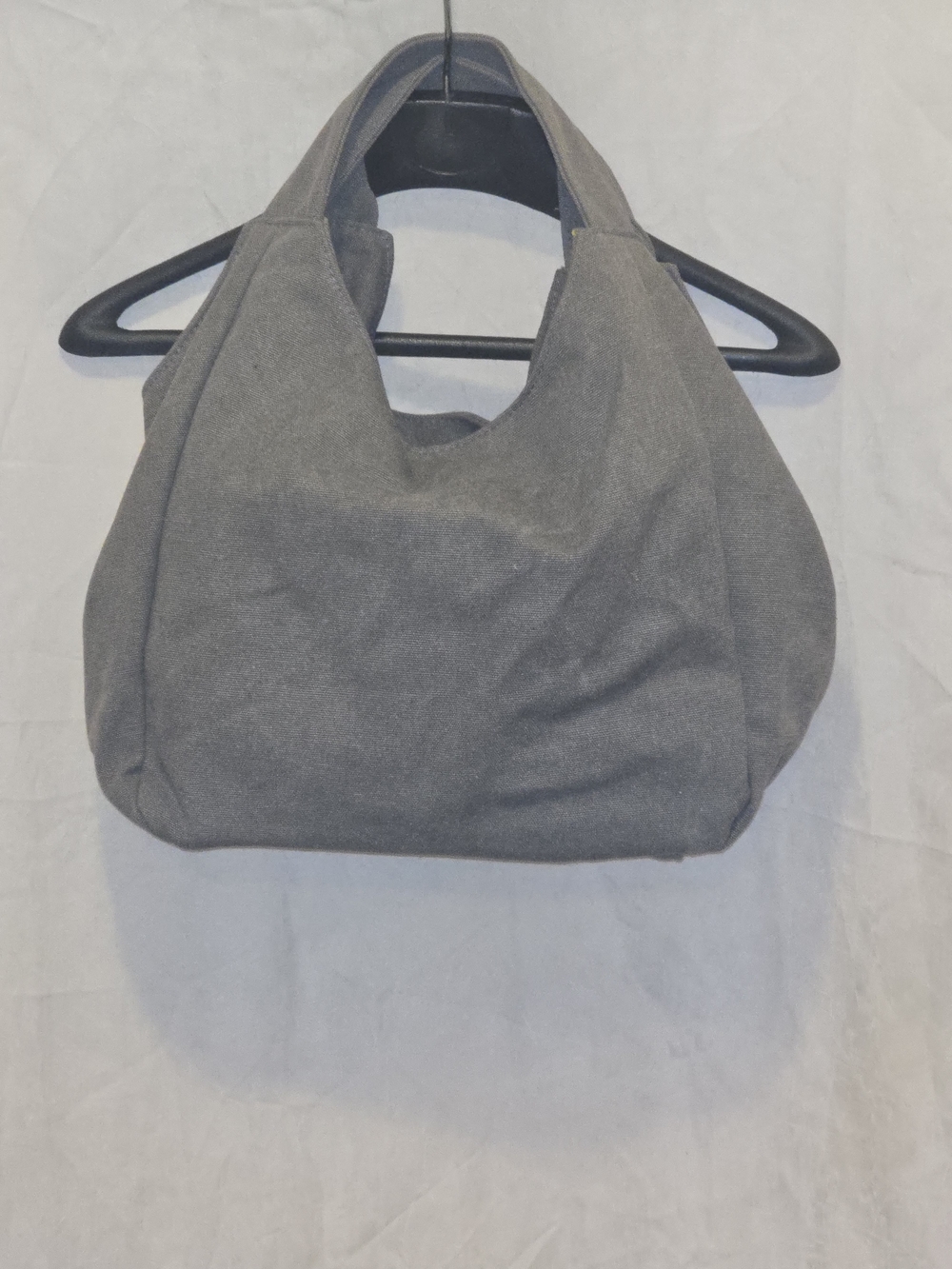 Canvas Hobo Bag With Attached Key Fob